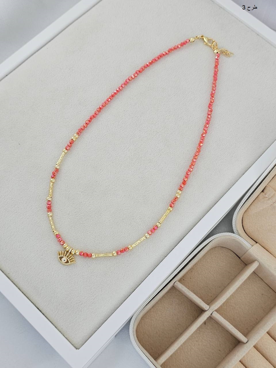 گردنبند فیمو تک رج